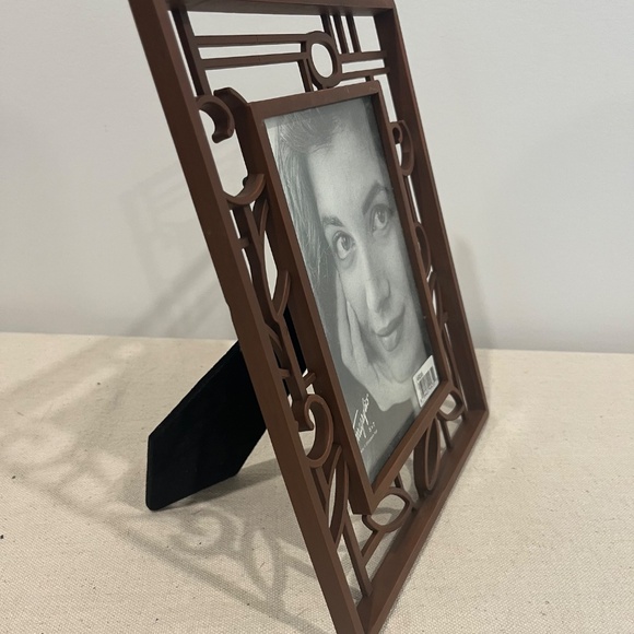 Terragraphics Rustic Copper Toned Metal Picture Frame for 5x7 Photo - Picture 2 of 4